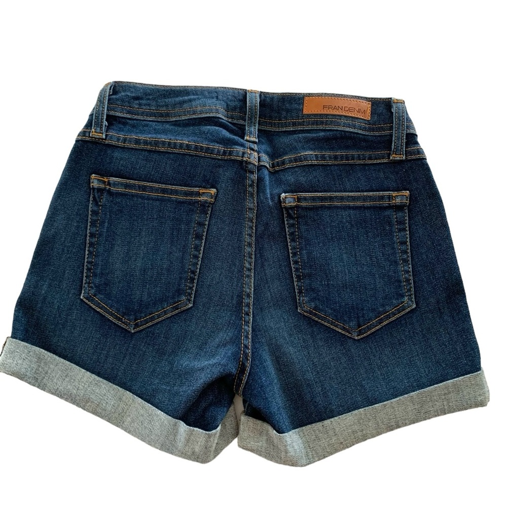 NWT Fran Denim Amanda Mid Rise Shorts Size 24 - Picture 2 of 6